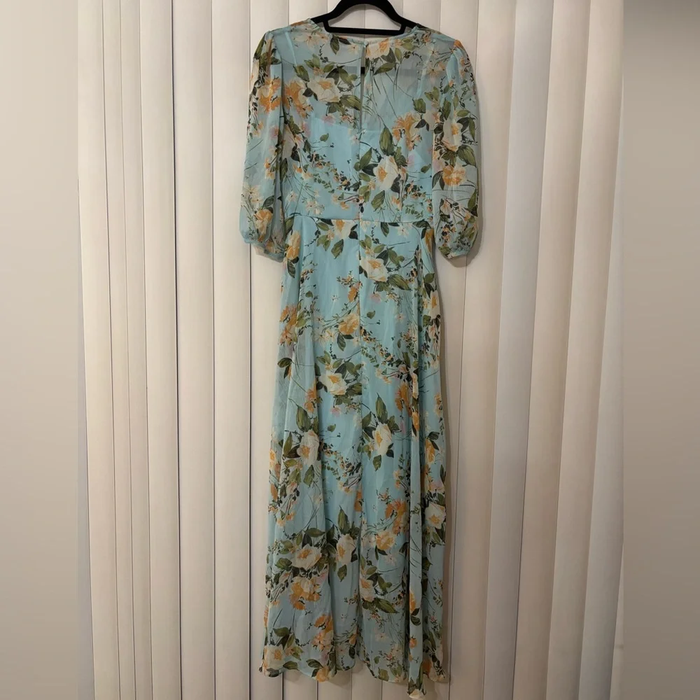 New CALVIN KLEIN Balloon-Sleeve Dress - Picture 5 of 10